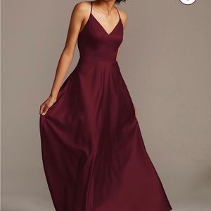 Bridesmaid dress wine color